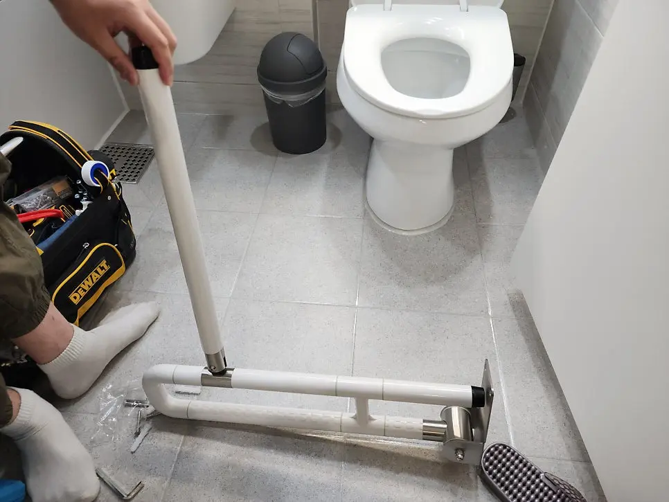안전손잡이 설치 현장 사진