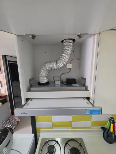 주방 환풍기 후드 고장 수리 전문 업체 현장 사진