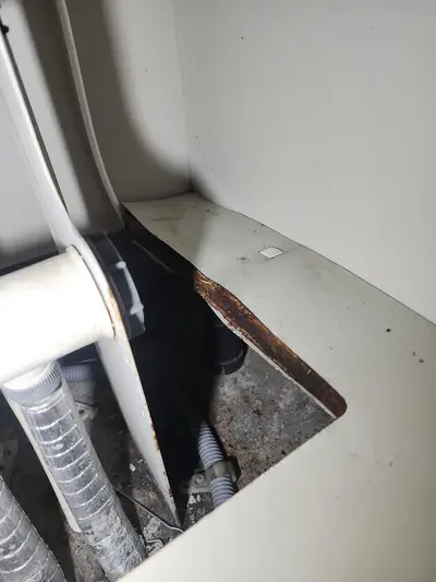 물먹은 싱크대 수리 교체 비용 현장 사진