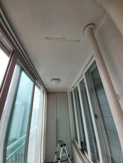 베란다 빨래건조대 설치 비용 가격 현장 사진